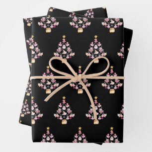 Hoja De Papel De Regalo Ballet Animales Ballerina Árbol de Navidad