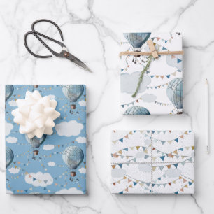 Hoja De Papel De Regalo Balón acuático de aire caliente //