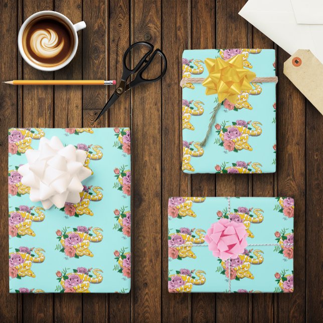 Hoja De Papel De Regalo Balón albino amarillo Python (Subido por el creador)