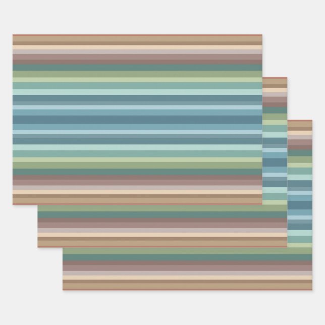 Hoja De Papel De Regalo Bandas de Moda moderna Boho (Set)