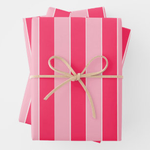 Hoja De Papel De Regalo Bandas rosadas