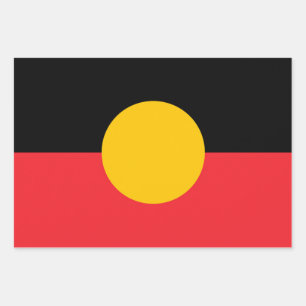 Hoja De Papel De Regalo Bandera aborigen australiana