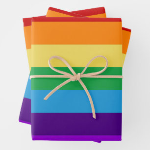 Hoja De Papel De Regalo Bandera arco iris