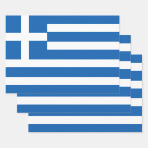 Hoja De Papel De Regalo Bandera de Grecia