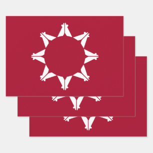 Hoja De Papel De Regalo Bandera de Oglala Lakota Sioux