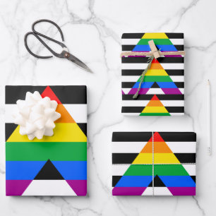 Hoja De Papel De Regalo Bandera de Orgullo Aliado