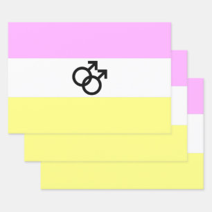 Hoja De Papel De Regalo Bandera de Orgullo Twink