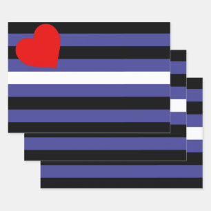 Hoja De Papel De Regalo Bandera del Orgullo de Cuero