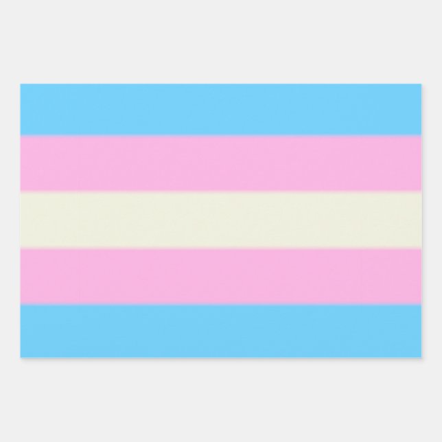 Hoja De Papel De Regalo Bandera del orgullo transgénero caído (Anverso)