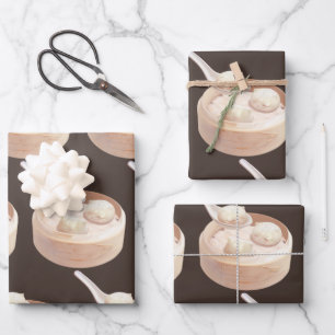 Hoja De Papel De Regalo Bao Baby - Tea Time Bao Buddies