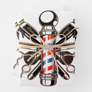 Hoja De Papel De Regalo Barber, peluquero, depilador, peluquero