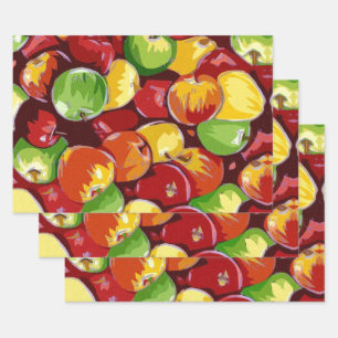 Hoja De Papel De Regalo Barril de Apple