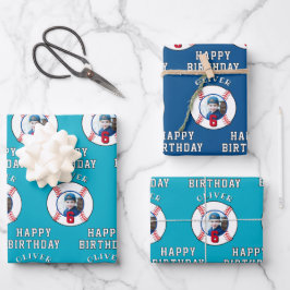 Hoja De Papel De Regalo Baseball Ball Kids Birthday Photo