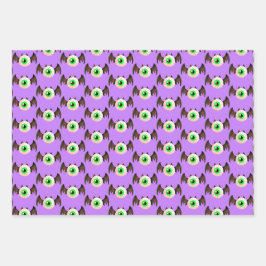 Hoja De Papel De Regalo Bat Eyeball