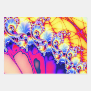 Hoja De Papel De Regalo BBQSHOES™ Fractal psicodélico