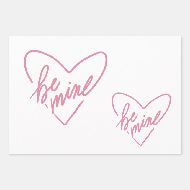 HOJA DE PAPEL DE REGALO BE MINE (Anverso)