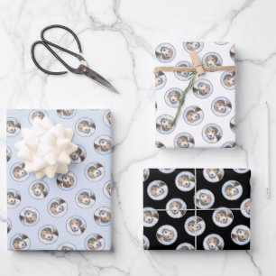 Hoja De Papel De Regalo Beagle English Painting Tri Tricolor Cute Dog Art
