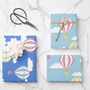 Hoja De Papel De Regalo Bears & Rabbit Hot Air Balloon Day Out