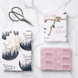 Hoja De Papel De Regalo Bebé Chica de aventuras rusas