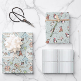 Hoja De Papel De Regalo Bebé de leche verde frío fuera del Baby Shower inv