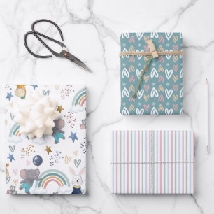 Hoja De Papel De Regalo Bebés de animales