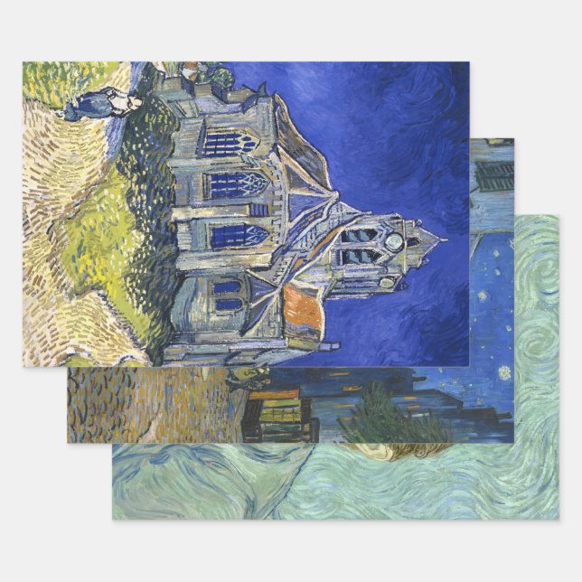 Hoja De Papel De Regalo Bella Artes de Vincent Van Gogh, Decoupage (Set)