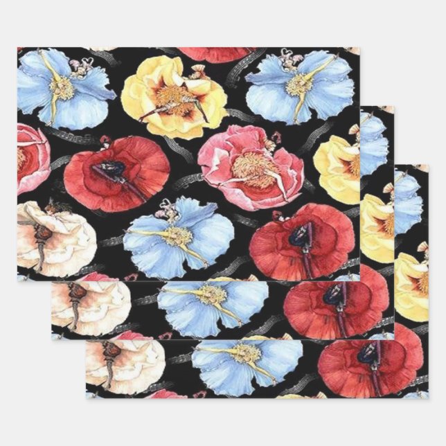 Hoja De Papel De Regalo Belles Cancan (Set)