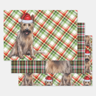 Hoja De Papel De Regalo Berger Picard Navidades Perro Día de vacaciones