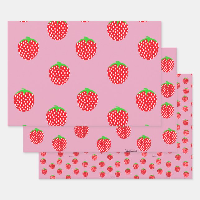 Hoja De Papel De Regalo Berry Beautiful Summer (Set)