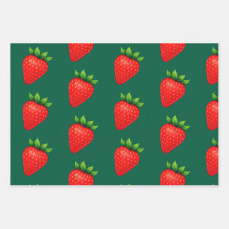 Hoja De Papel De Regalo Berry Sassy™ Strawberry Wrapping Paper – Junie Fer