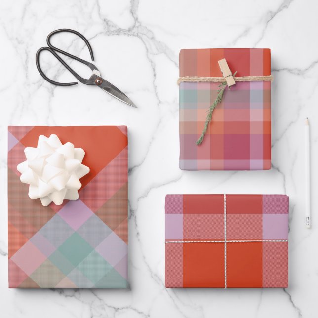 Hoja De Papel De Regalo Berry Wrapping Paper Flat Sheet Set of 3 (Anverso)