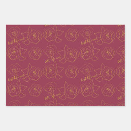 Hoja De Papel De Regalo Best life ever Customize 