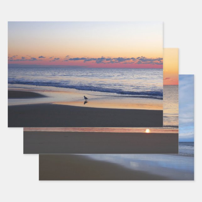 Hoja De Papel De Regalo Bethany Beach Sunrise I (Set)