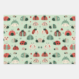 Hoja De Papel De Regalo Bichitos Festivos