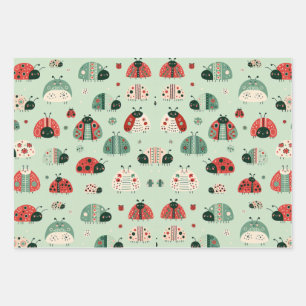 Hoja De Papel De Regalo Bichitos Festivos