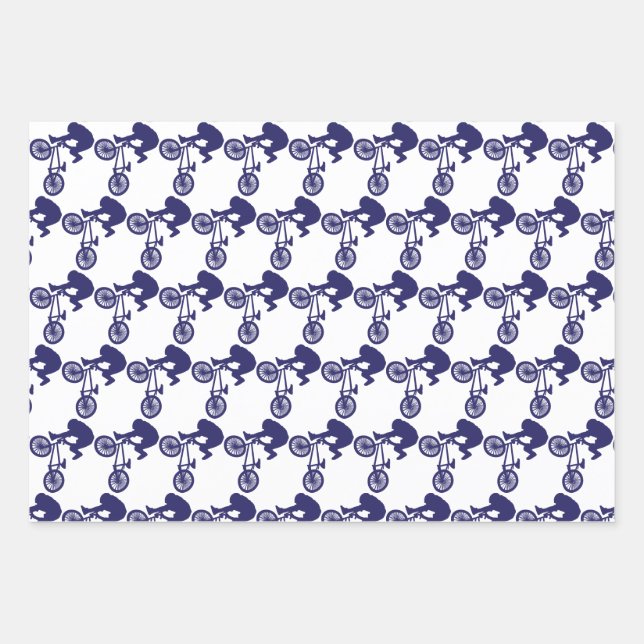 Hoja De Papel De Regalo Bicicleta BMX (Anverso)