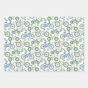 Hoja De Papel De Regalo Bicicletas