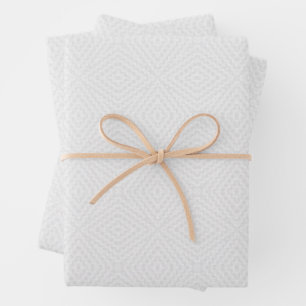 Hoja De Papel De Regalo Blanco sólido texturado.