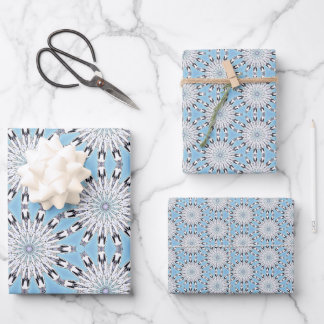 Hoja De Papel De Regalo Bloom de invierno indígena