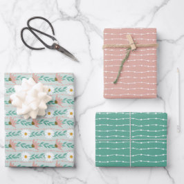 Hoja De Papel De Regalo Bloom donde se plantó