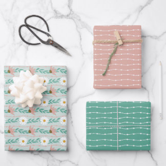 Hoja De Papel De Regalo Bloom donde se plantó