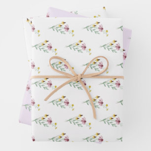 Hoja De Papel De Regalo Bloom Wildflower Garden Baby Shower