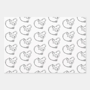 Hoja De Papel De Regalo Bloqueo cardíaco y tecla