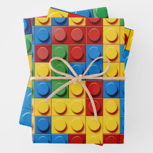 Hoja De Papel De Regalo Bloques de edificios coloridos