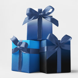 Hoja De Papel De Regalo Blue and Deep Blue Ombre Mix