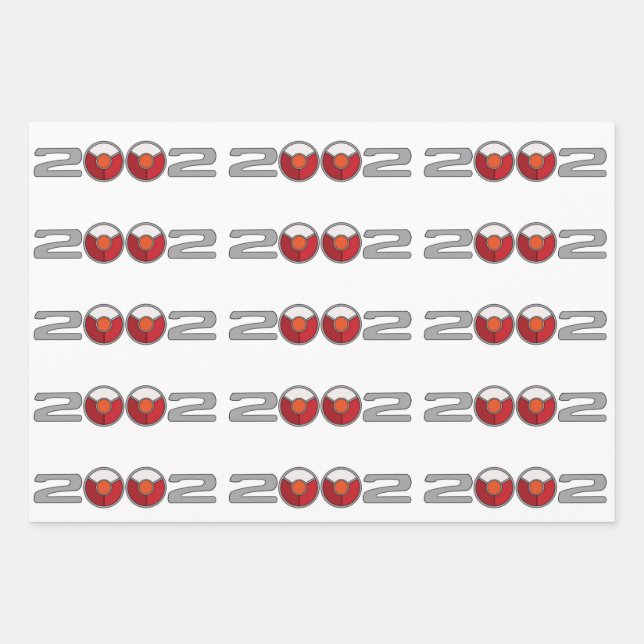 HOJA DE PAPEL DE REGALO BMW 2002 (Anverso)