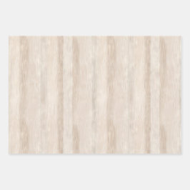 Hoja De Papel De Regalo Boda de madera blanca crema falsa rústica