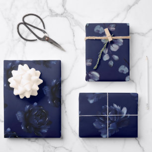 Hoja De Papel De Regalo Boda de Sapphire Peony