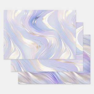 Hoja De Papel De Regalo Boda Lavender Gold Glam