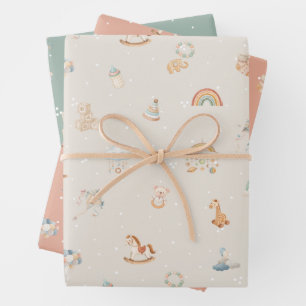 Hoja De Papel De Regalo Boho Autumn Baby Shower